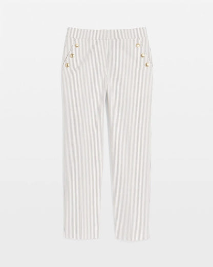 Emme Striped Sailor Straight Crops - US 8877