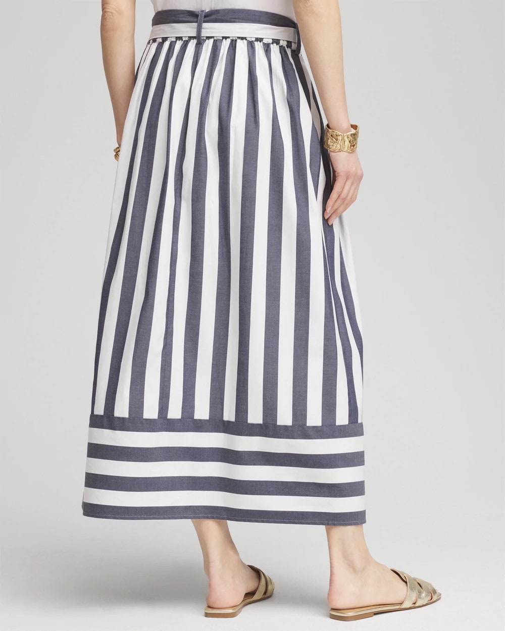 Midi Striped Skirt - US 2996