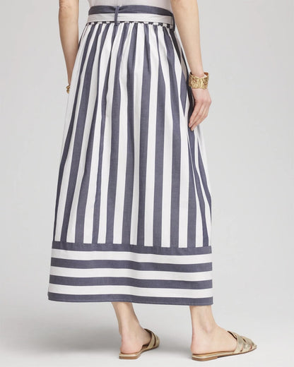 Midi Striped Skirt - US 2996