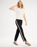 Girlfriend Seam Detail Straight Ankle Jeans - US 9168