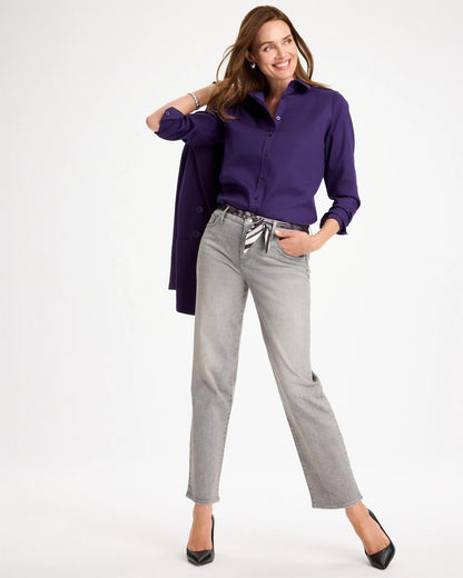 Girlfriend Straight Ankle Jeans - US 0436