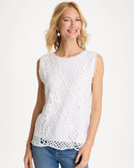 Cotton Crochet Sleeveless Tank - US 7236