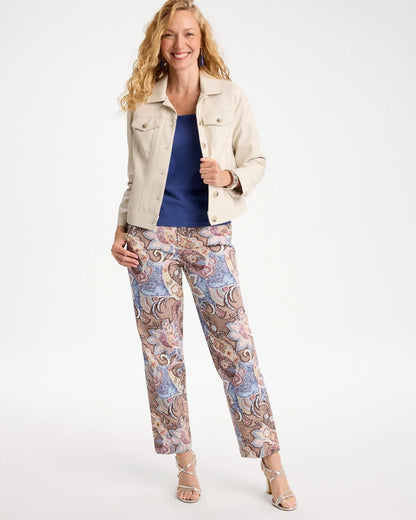 Printed Boyfriend Chino Pants - US 5541