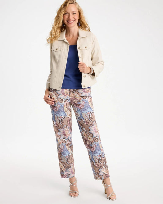 Printed Boyfriend Chino Pants - US 5541