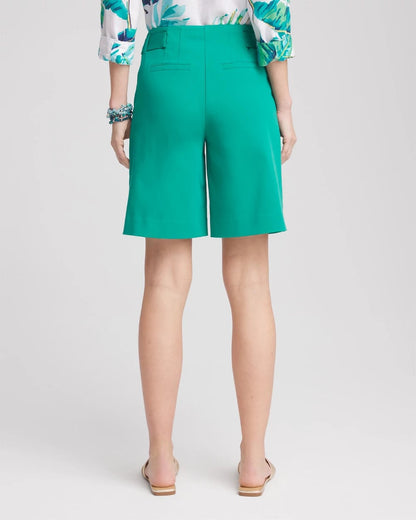 Sateen Tab-Front A-line Shorts - US 7070