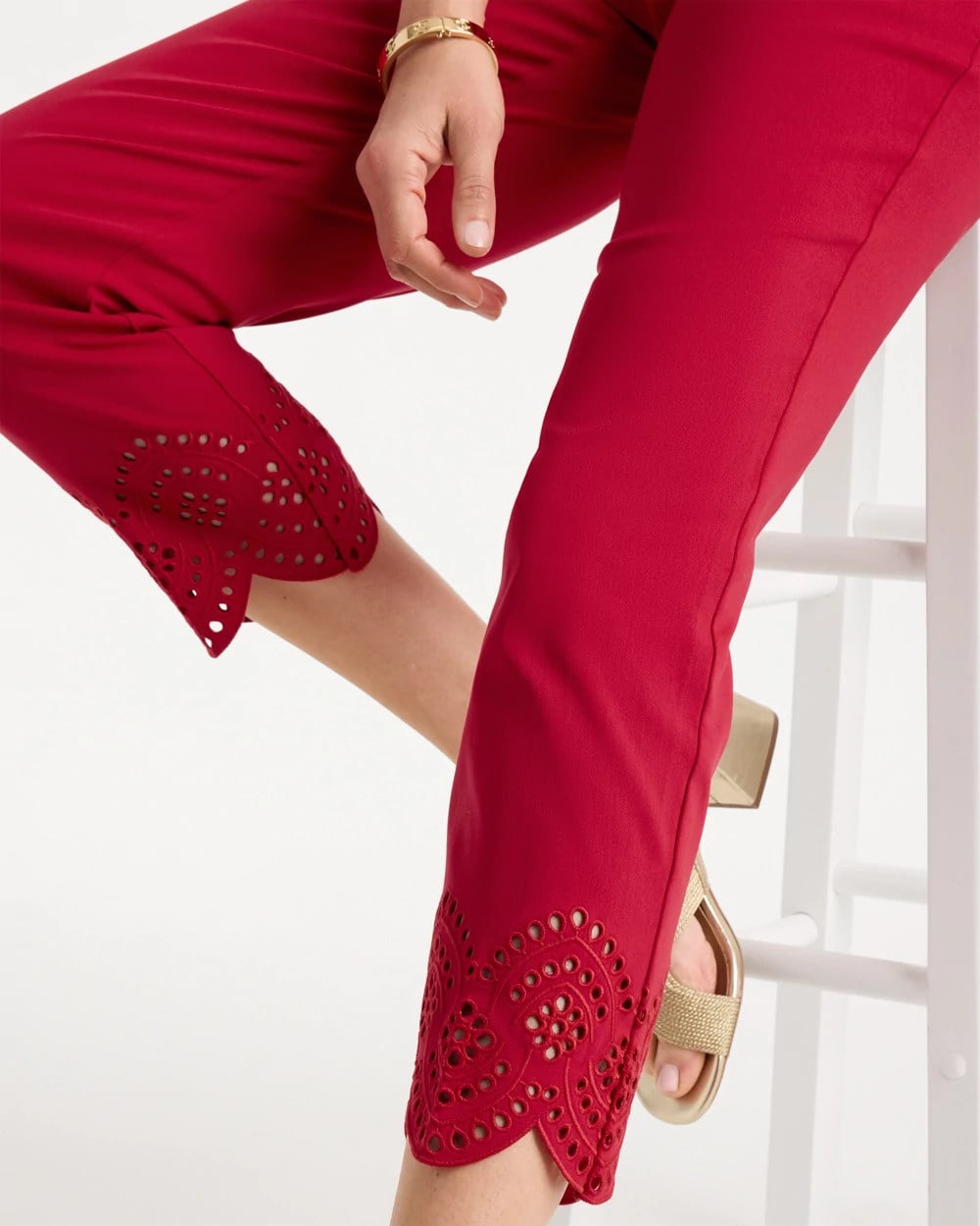 Brigitte™ Slim Scalloped Ankle Pants - US 5868