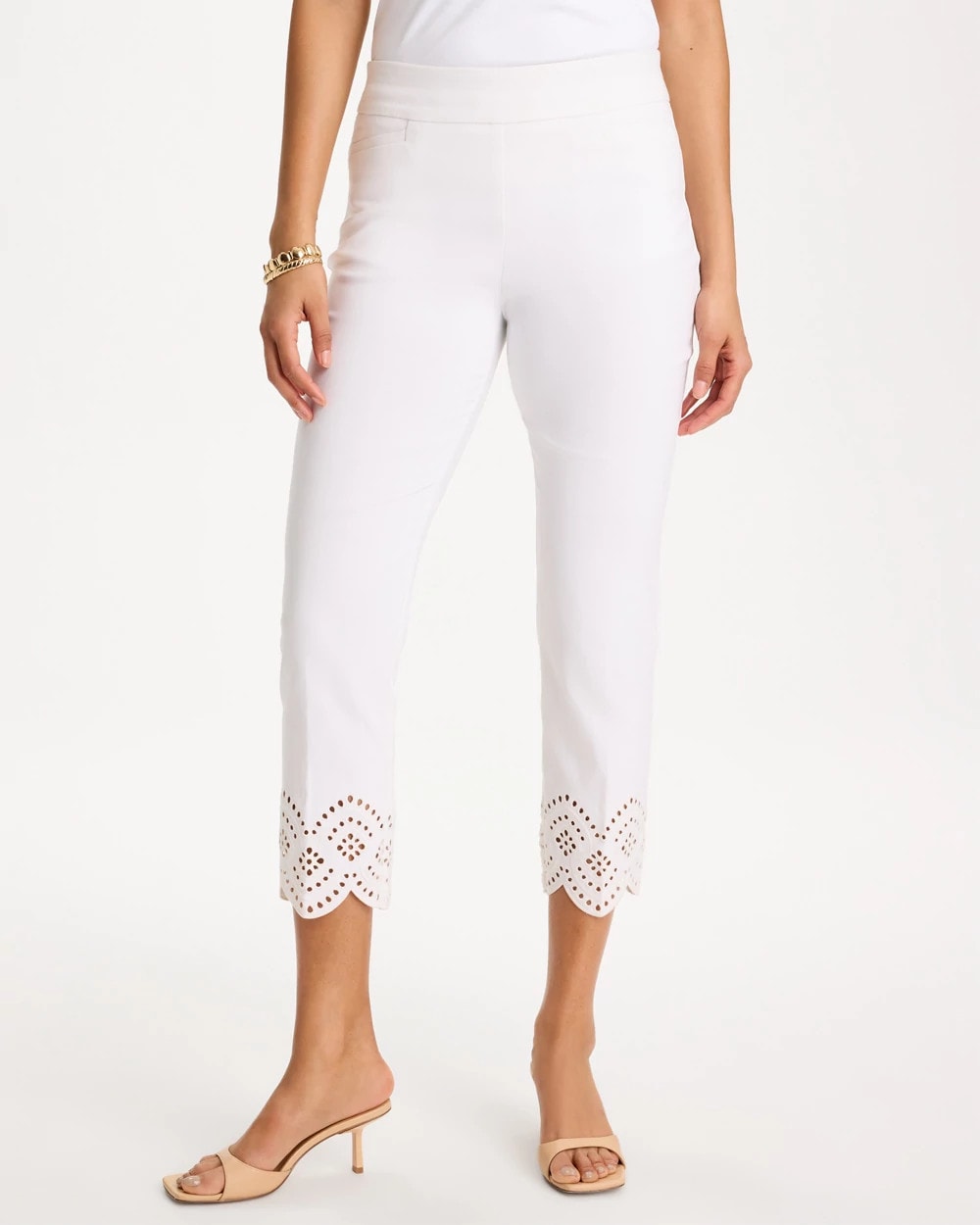 Brigitte™ Slim Scalloped Ankle Pants - US 3563