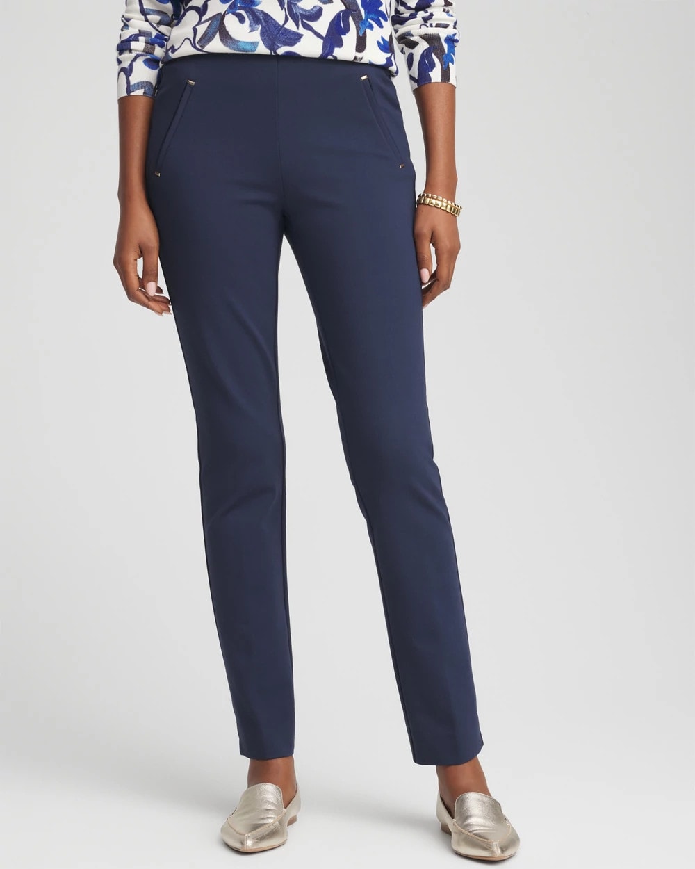 Juliet Slim Trim Detail Ankle Pants - US 9571