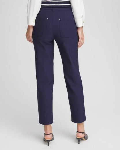 Cotton Straight Ankle Trousers - US 4737