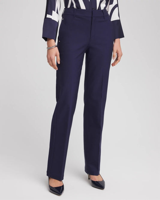 Cotton Straight-Leg Trousers - US 6373
