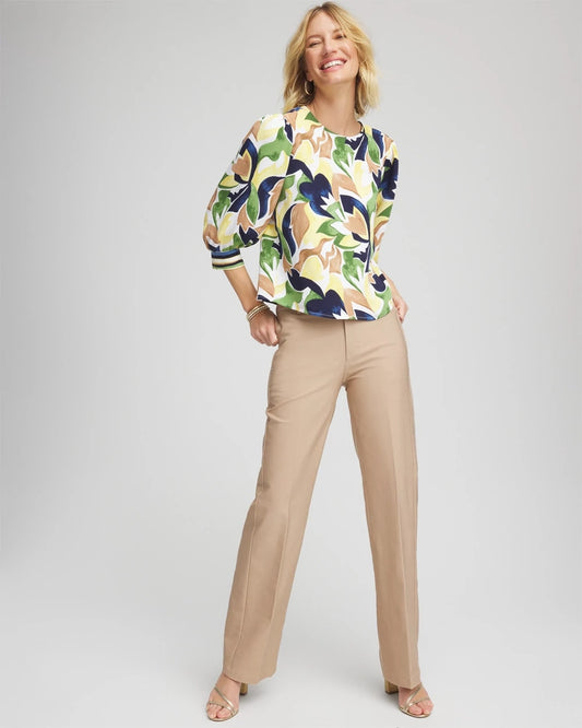 Cotton Straight-Leg Trousers - US 5655