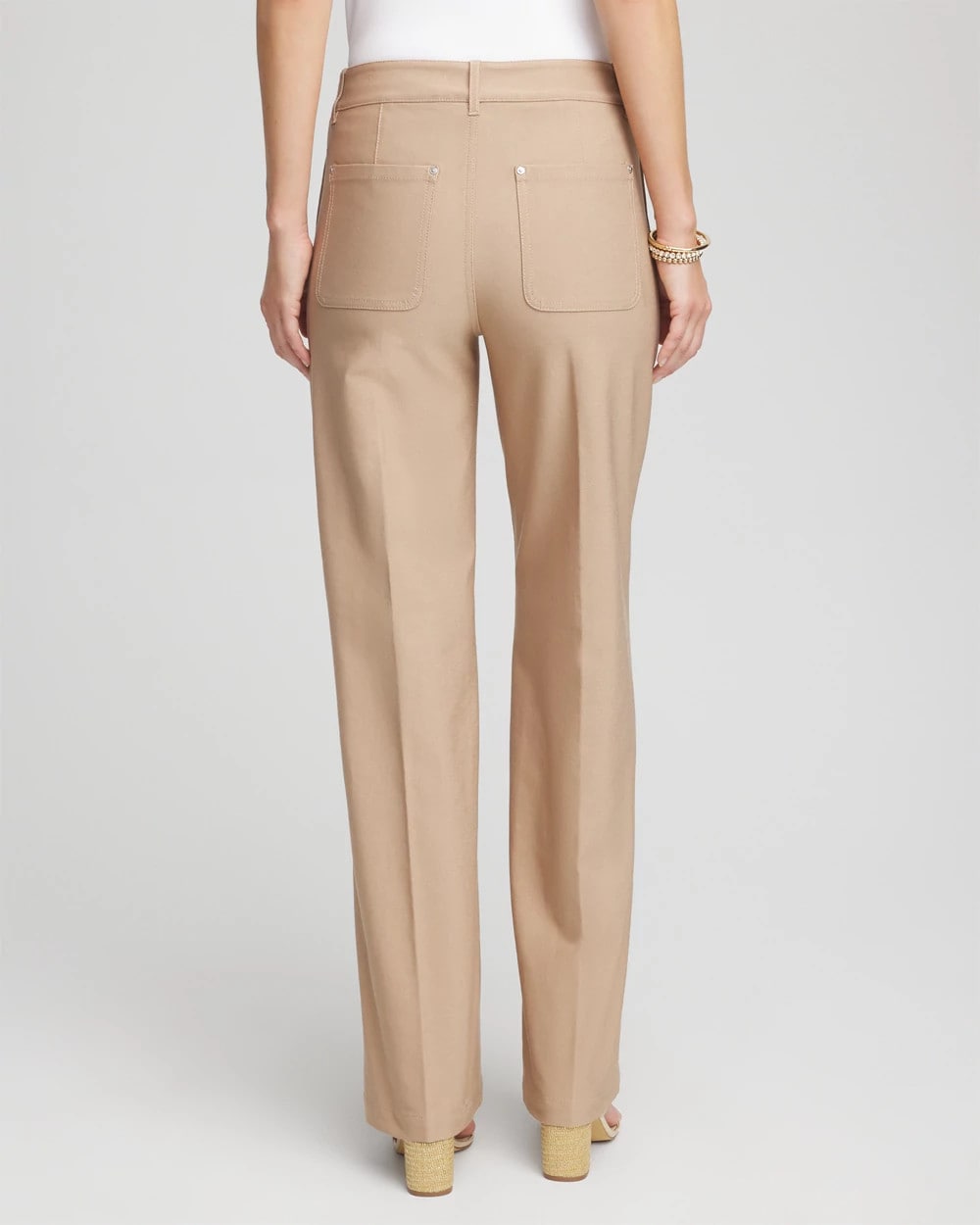 Cotton Straight-Leg Trousers - US 5655