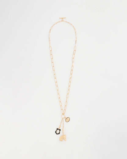 Adjustable Equestrian Charm Toggle Necklace - US 4536