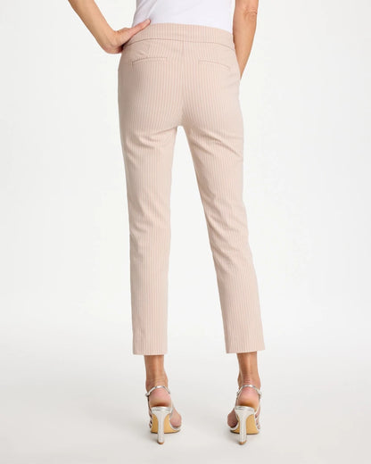 Brigitte™ Slim Twill Stripe Neutral Crop - US 7059