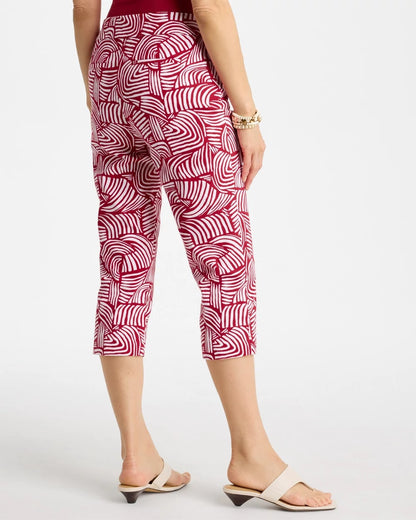 Brigitte™ Slim Geo Pull-On Capri Pant - US 5034
