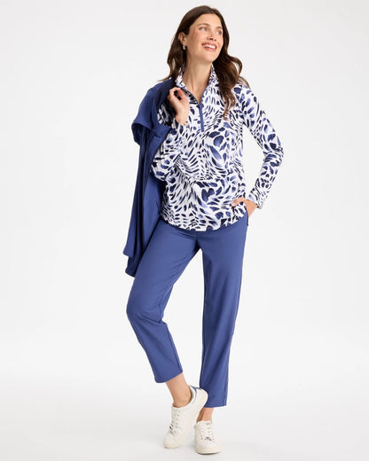 Zenergy® UPF Printed Half Zip Polo - US 6882