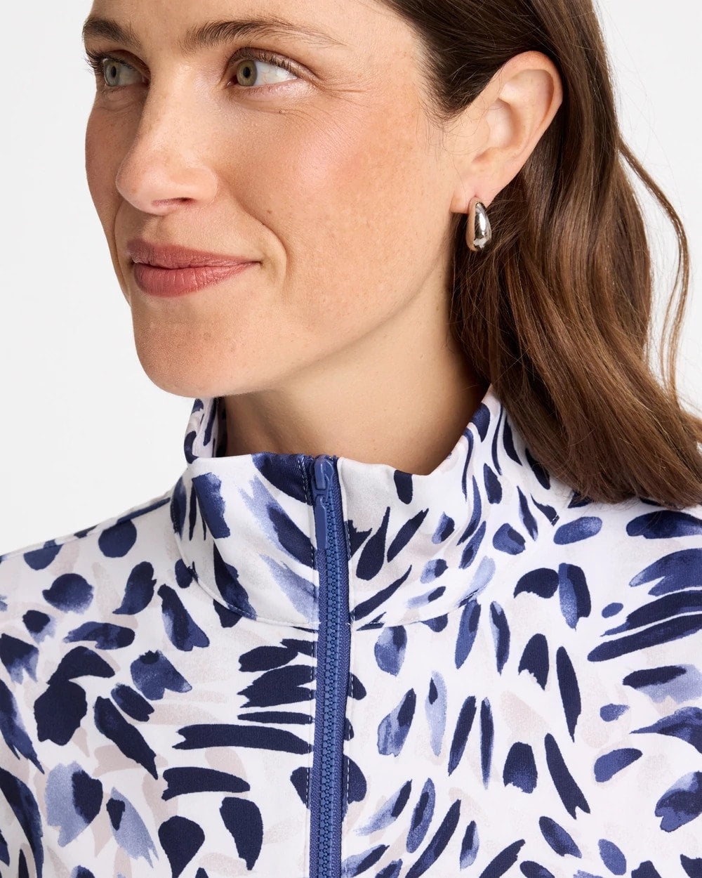 Zenergy® UPF Printed Half Zip Polo - US 1152
