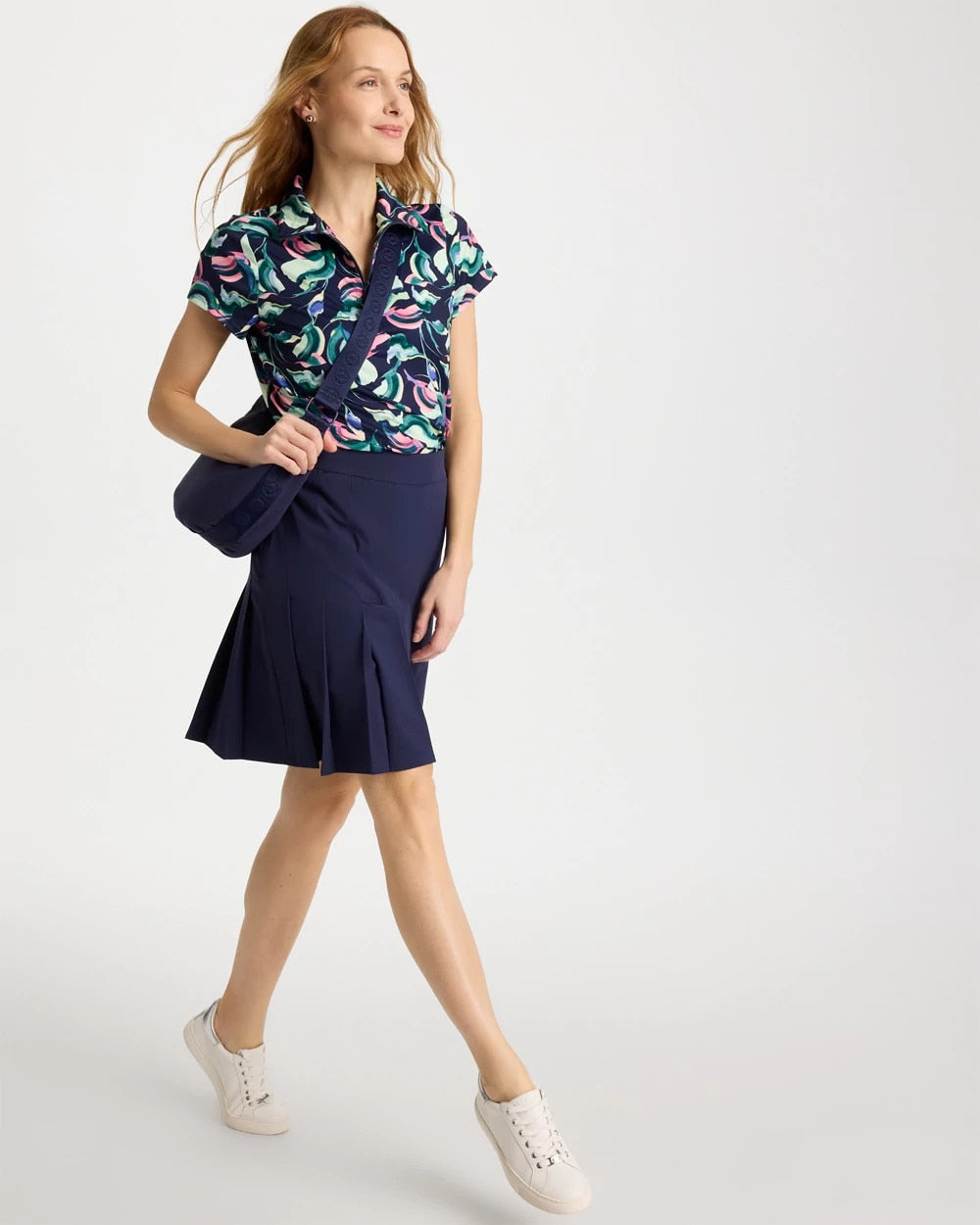 Zenergy® UPF Blooms Half Zip Polo - US 3904