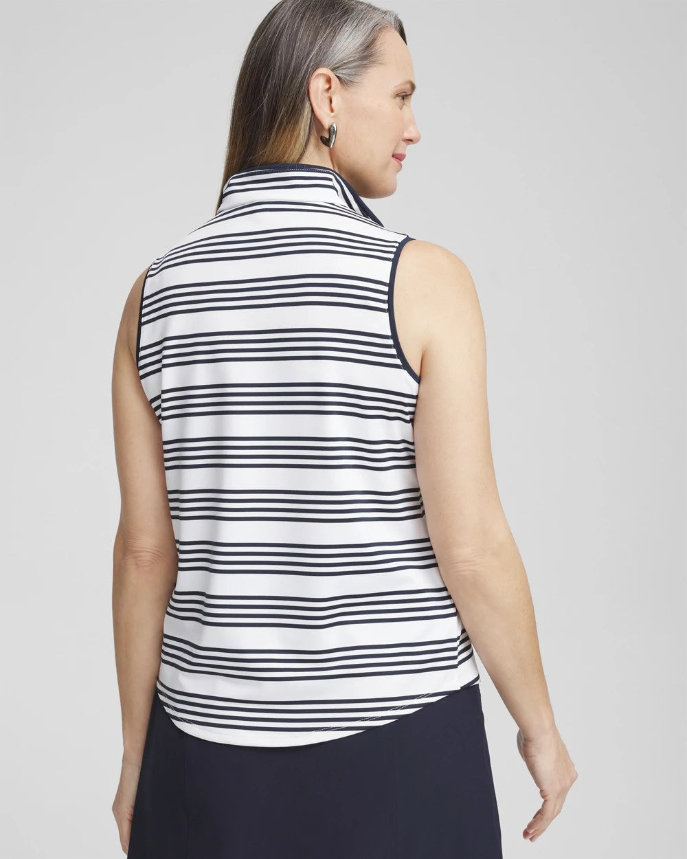 Zenergy® UPF Knit Stripe Polo Tank - US 5842