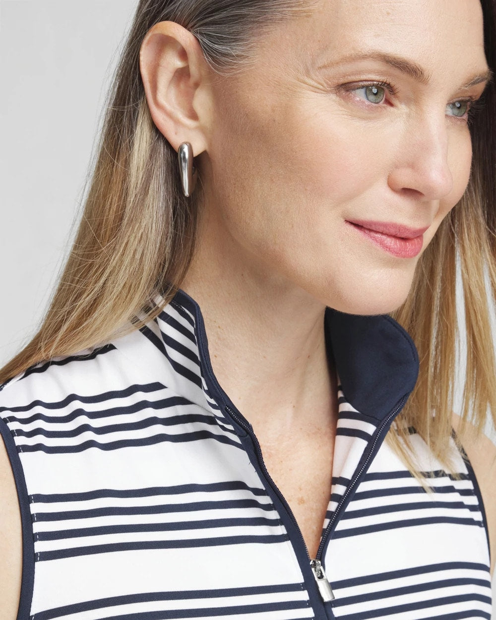 Zenergy® UPF Knit Stripe Polo Tank - US 5842