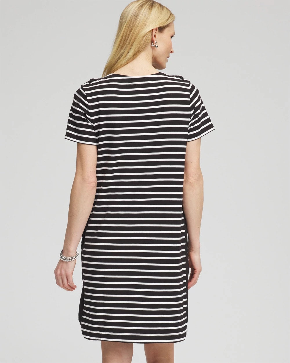 Zenergy® UPF Lace-Up Stripe Dress - US 3396