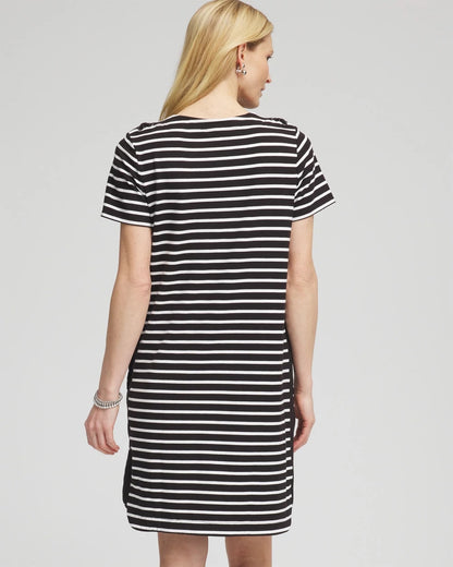 Zenergy® UPF Lace-Up Stripe Dress - US 3396