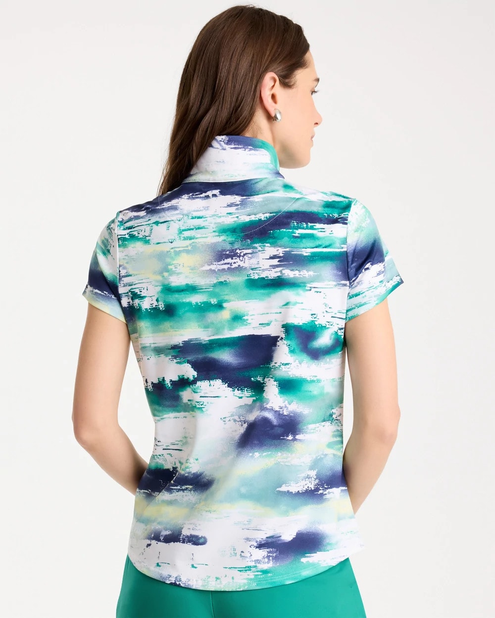 Zenergy® UPF Watercolor Half Zip Polo - US 2502