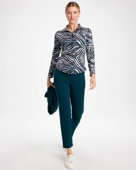 Zenergy® UPF Animal Print Half-Zip Polo - US 7007
