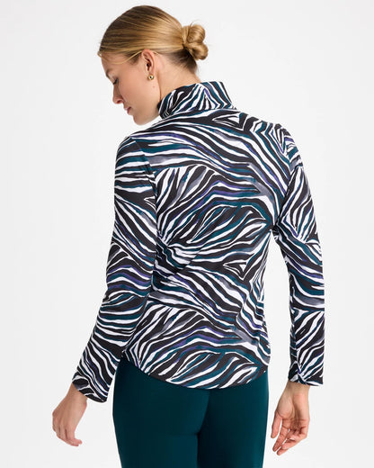 Zenergy® UPF Animal Print Half-Zip Polo - US 7007