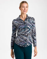 Zenergy® UPF Animal Print Half-Zip Polo - US 7007