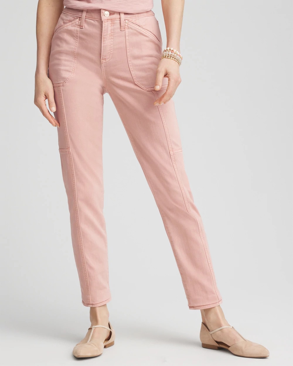 Girlfriend Ankle Utility Jeans - US 1557