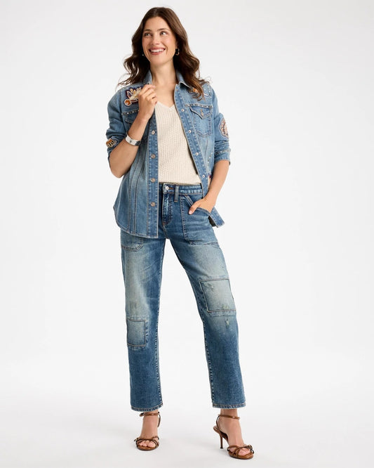 Vintage Boyfriend Utility Crop Jeans - US 0967