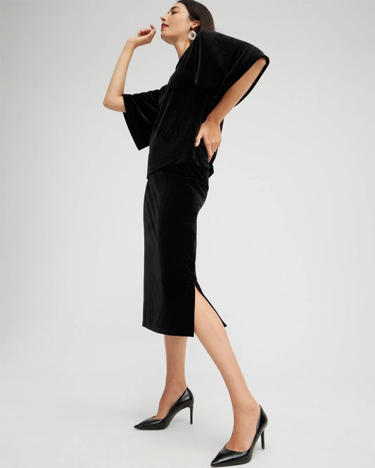 Travelers™ Velvet Midi Skirt - US 2112