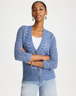 Crochet Knit Pointelle Cardigan - US 2335