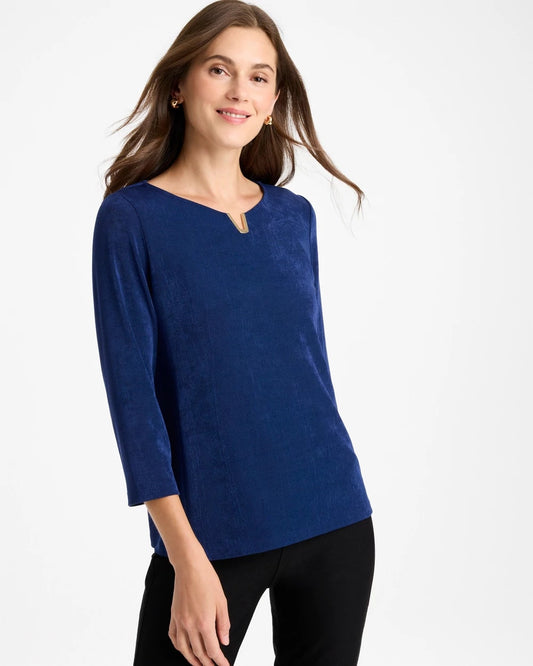 Travelers™ Embellished V-Neck Top - US 6282