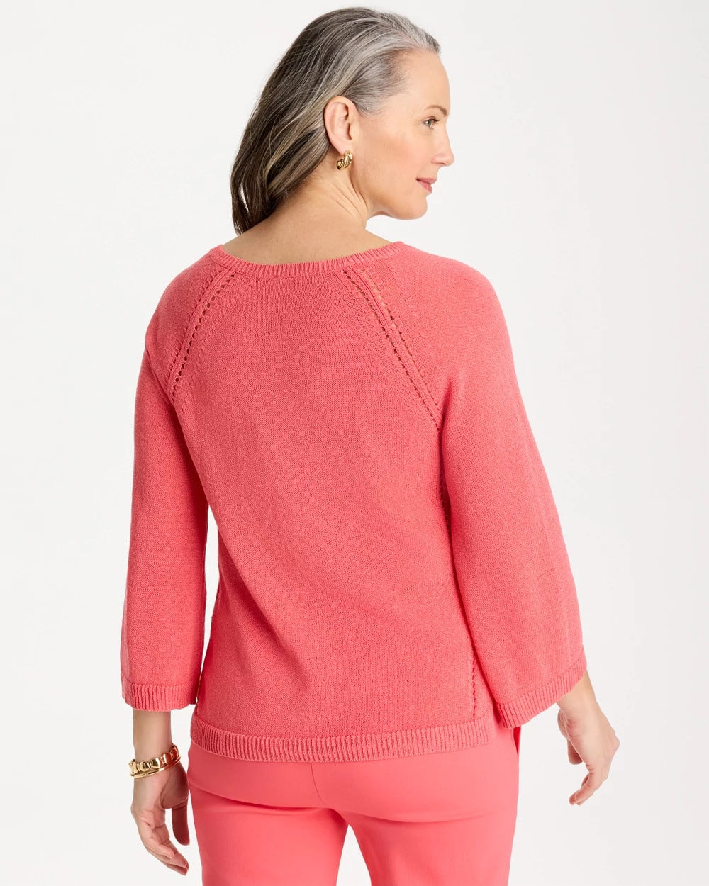 Cotton-Blend Pullover Sweater - US 6951