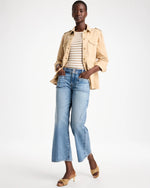 Vintage Chic Wide Crop Flare Jeans - US 0384