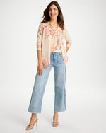 Frayed Contrast Girlfriend Wide Crop Jeans - US 3561