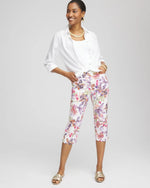 Brigitte™ Floral Pull-On Capri Pants - US 1427