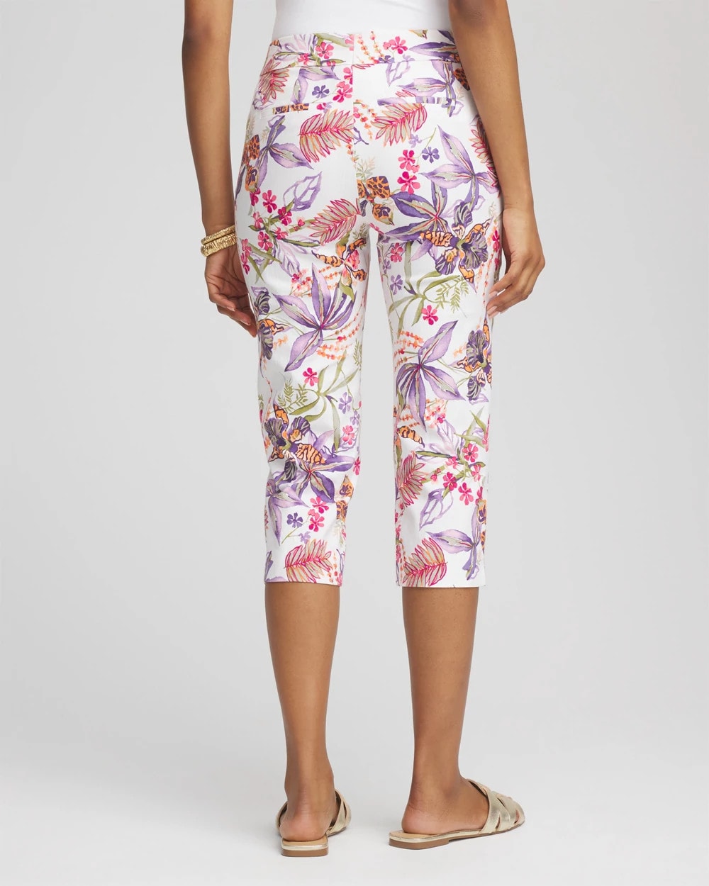 Brigitte™ Floral Pull-On Capri Pants - US 1427