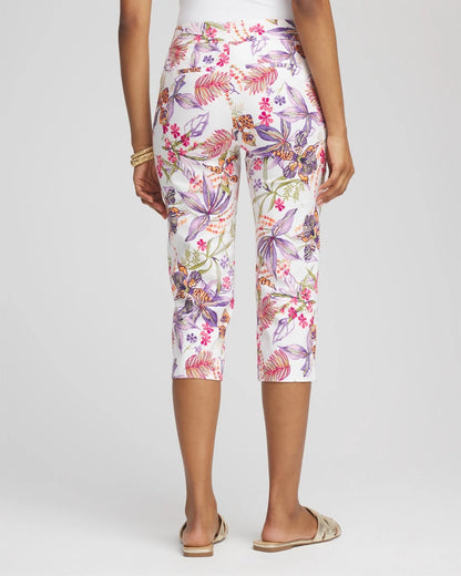 Brigitte™ Floral Pull-On Capri Pants - US 1427