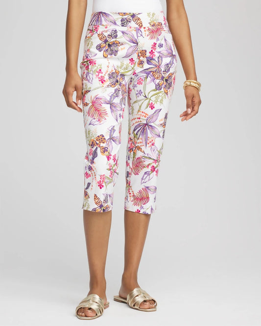 Brigitte™ Floral Pull-On Capri Pants - US 1427