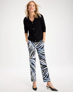 Emme Wide-Leg Abstract Animal Pants - US 2627