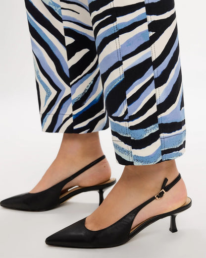 Emme Wide-Leg Abstract Animal Pants - US 2627