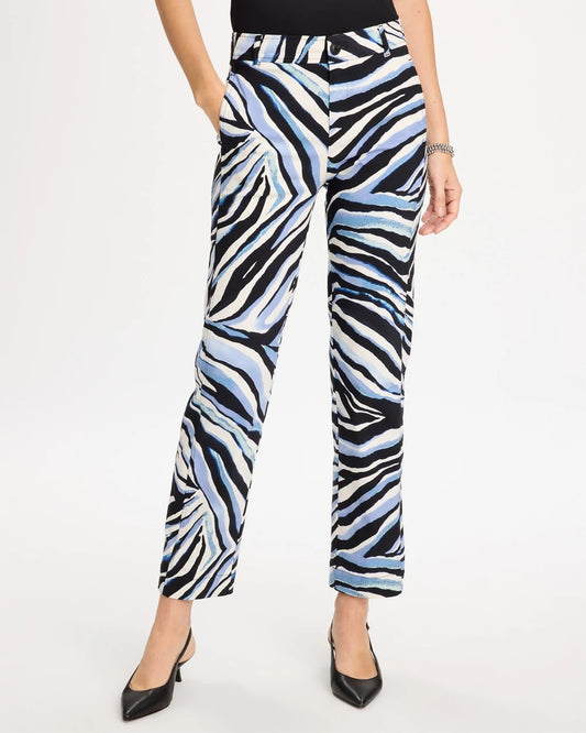 Emme Wide-Leg Abstract Animal Pants - US 2627