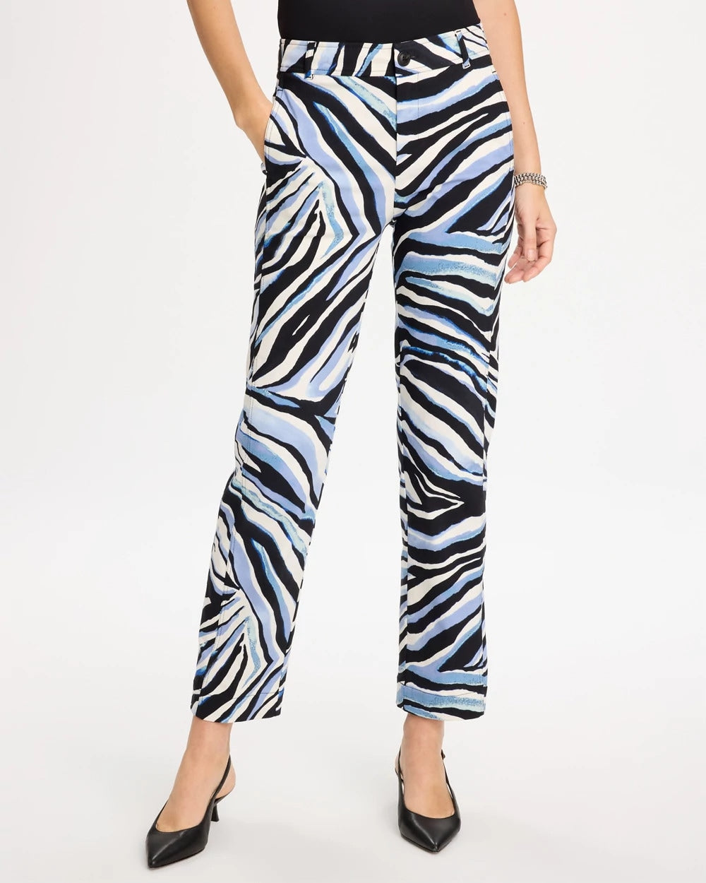 Emme Wide-Leg Abstract Animal Pants - US 5758