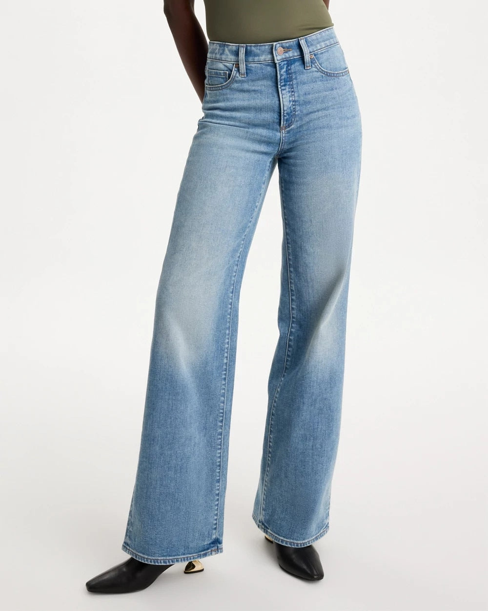 High-Rise Wide-Leg Jeans - US 9343