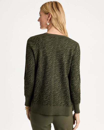 Ella Jacquard Long-Sleeve Cardigan - US 3792