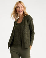 Ella Jacquard Long-Sleeve Cardigan - US 3792