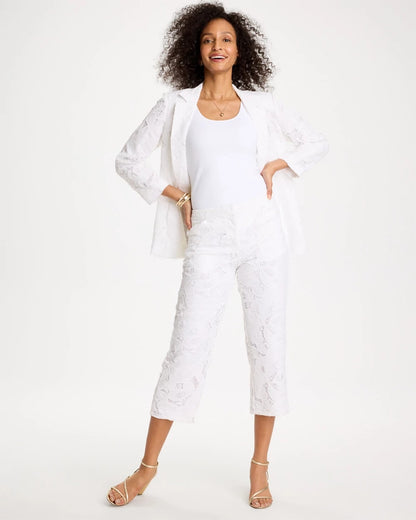 Lace Cropped Pants - US 3681